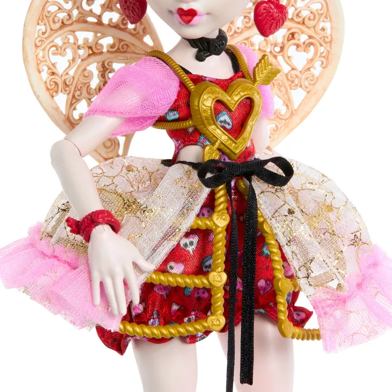 MATTEL Monster High Scary Sweet Birthday Cupid Asteria – Sammelpuppe, beweglich, Themenoutfit