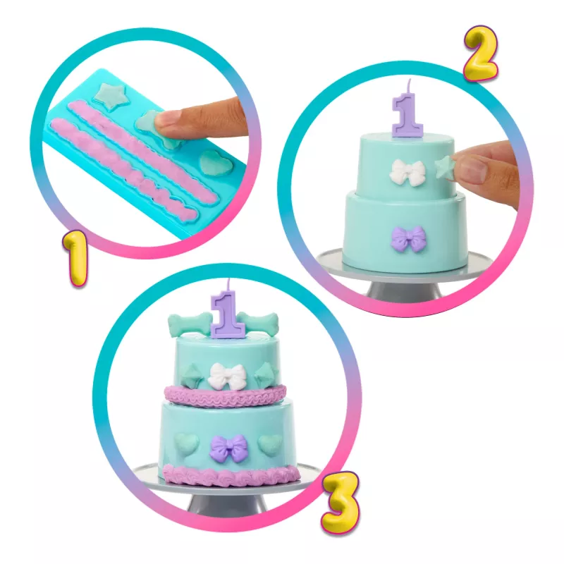 Barbie Party Unboxed Pet Birthday Serie Puppe & Zubehör, Party Stars Set mit 10 Überraschungen