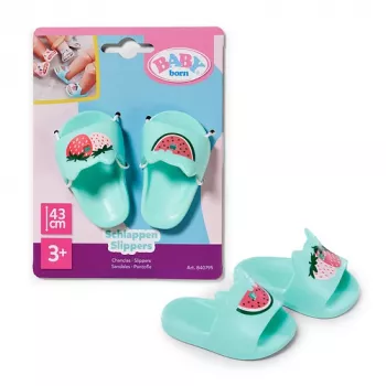 BABY born Slippers 3 assortiert 43cm Puppenschuhe