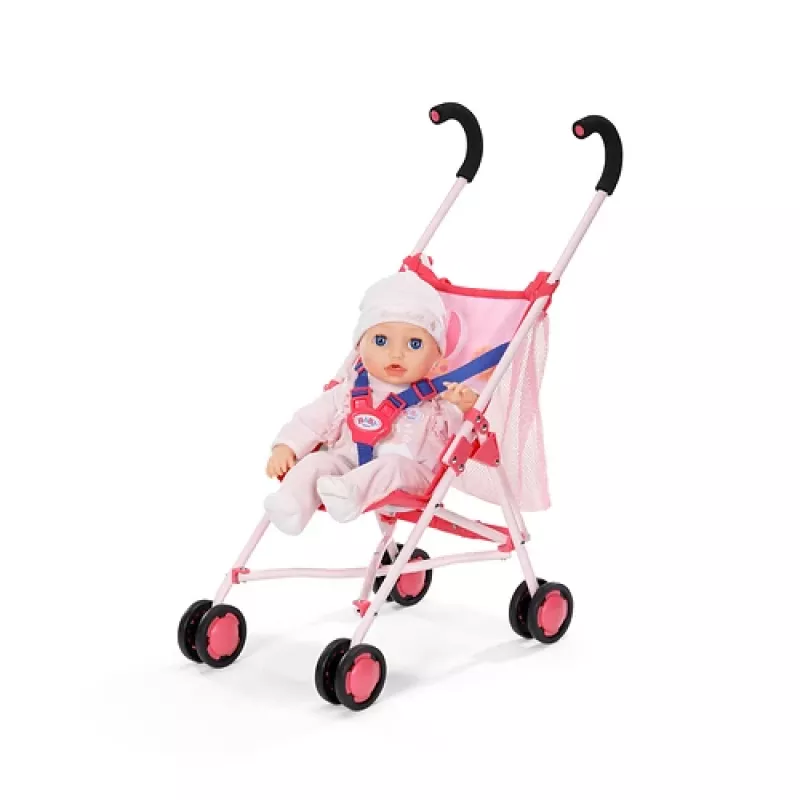 BABY born Puppenwagen mit Tasche Pink