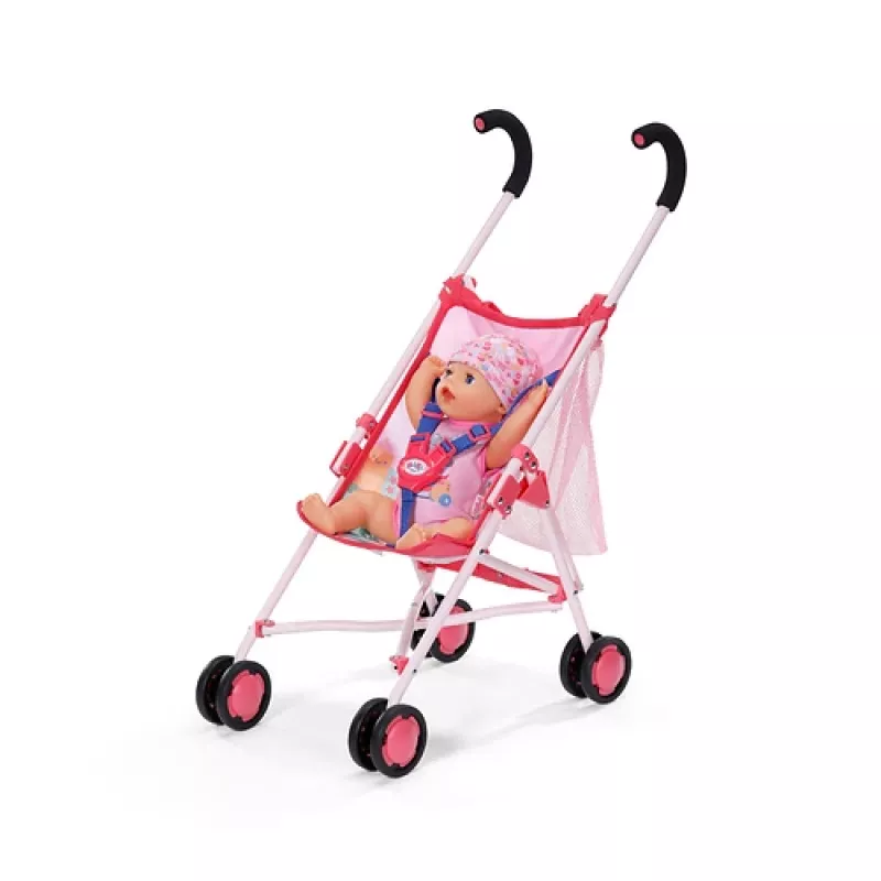 BABY born Puppenwagen mit Tasche Pink