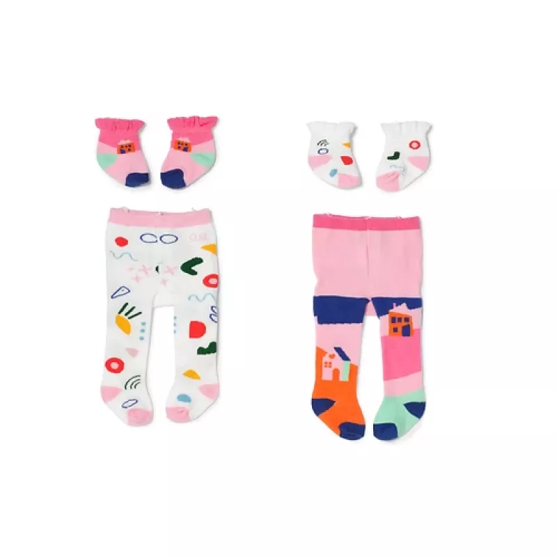 BABY born Strumpfhosen & Socken 2 sortiert 43cm Puppenstrumpfhosen
