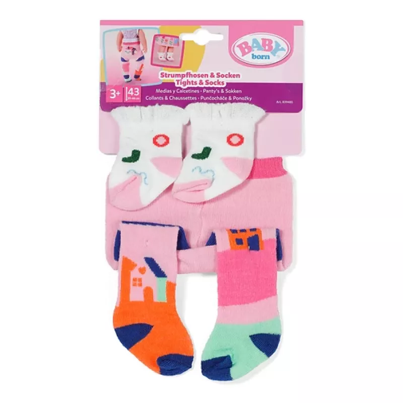 BABY born Strumpfhosen & Socken 2 sortiert 43cm Puppenstrumpfhosen