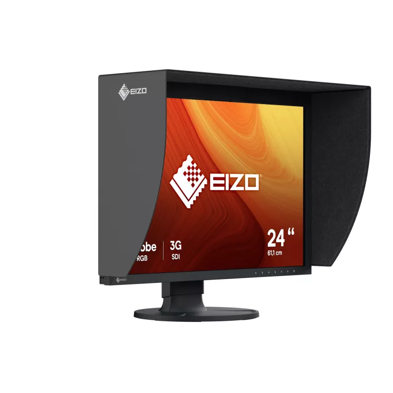 EIZO ColorEdge CG2400SV 61,2 cm (24,1 Zoll) WUXGA IPS LCD Monitor 1920×1200, USB 3.2 Hub, VESA, höhenverstellbar, schwarz