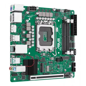 Mini-ITX-Mainboard ASUS PRO Q870I-C-CSM LGA 1851, Intel Q870, DDR5 SO‑DIMM, 2 Steckplätze, bis zu 128 GB