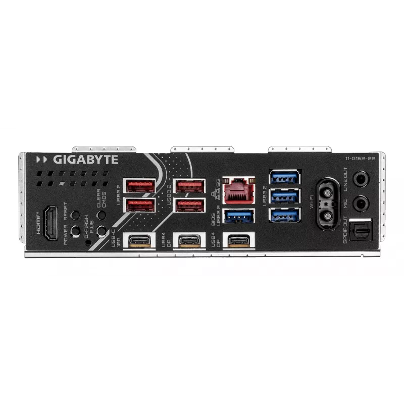 GIGABYTE X870E EAGLE X3D WIFI7 Motherboard - Unterstützt AMD Ryzen 9000 CPUs, 14+2+2 Phasen Digital VRM, bis zu 9000Hz DDR5 (OC), 1xPCIe 5.0 + 3xPCIe 4.0, Wi-Fi 7, 5GbE LAN, USB 4