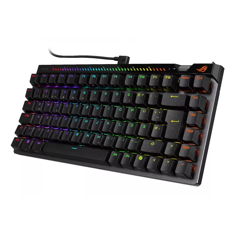 Mechanische Gaming-Tastatur ASUS ROG Falchion Ace 75% — USB, magnetisch-mechanische Schalter, RGB, Schwarz