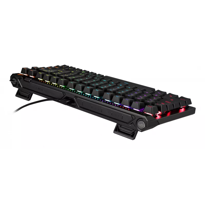 Mechanische Gaming-Tastatur ASUS ROG Falchion Ace 75% — USB, magnetisch-mechanische Schalter, RGB, Schwarz
