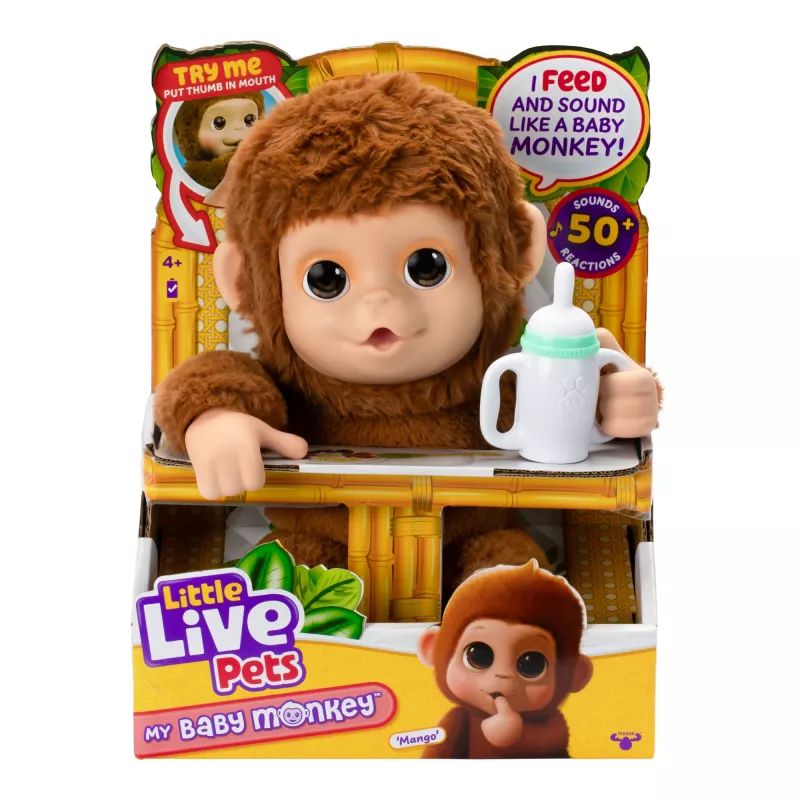 Moose Toys My Baby Monkey Mango, Junge/Mädchen, 4 Jahr(e), Lichteffekte, mit Ton