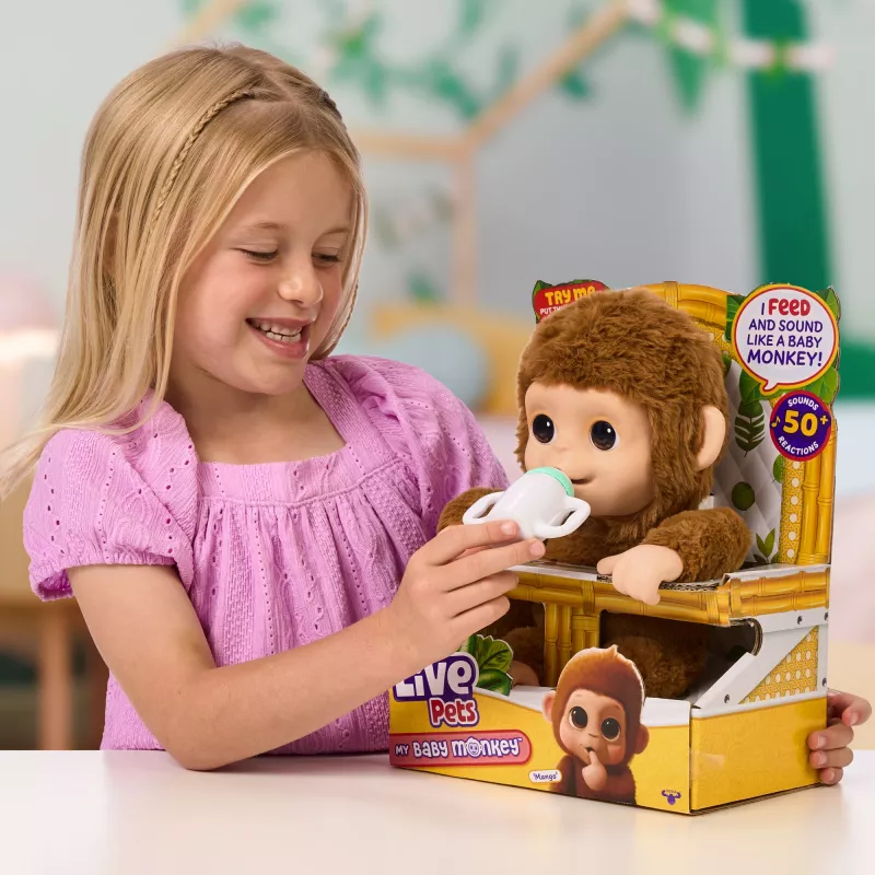 Moose Toys My Baby Monkey Mango, Junge/Mädchen, 4 Jahr(e), Lichteffekte, mit Ton