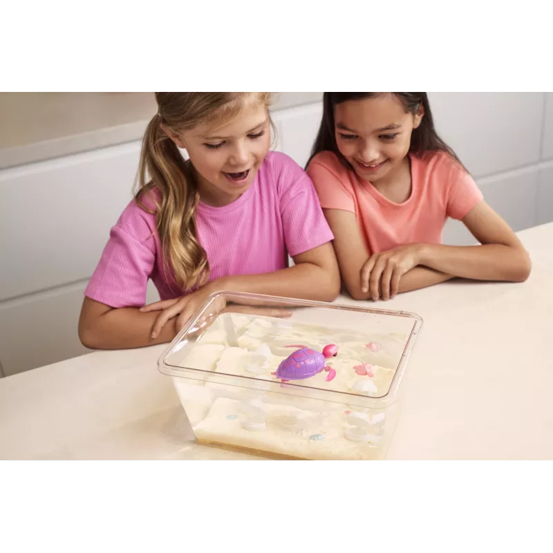 Zuru Pets Alive Mommy Turtle Surprise interaktives Spielzeug, mehrfarbig, LR44 Batterie