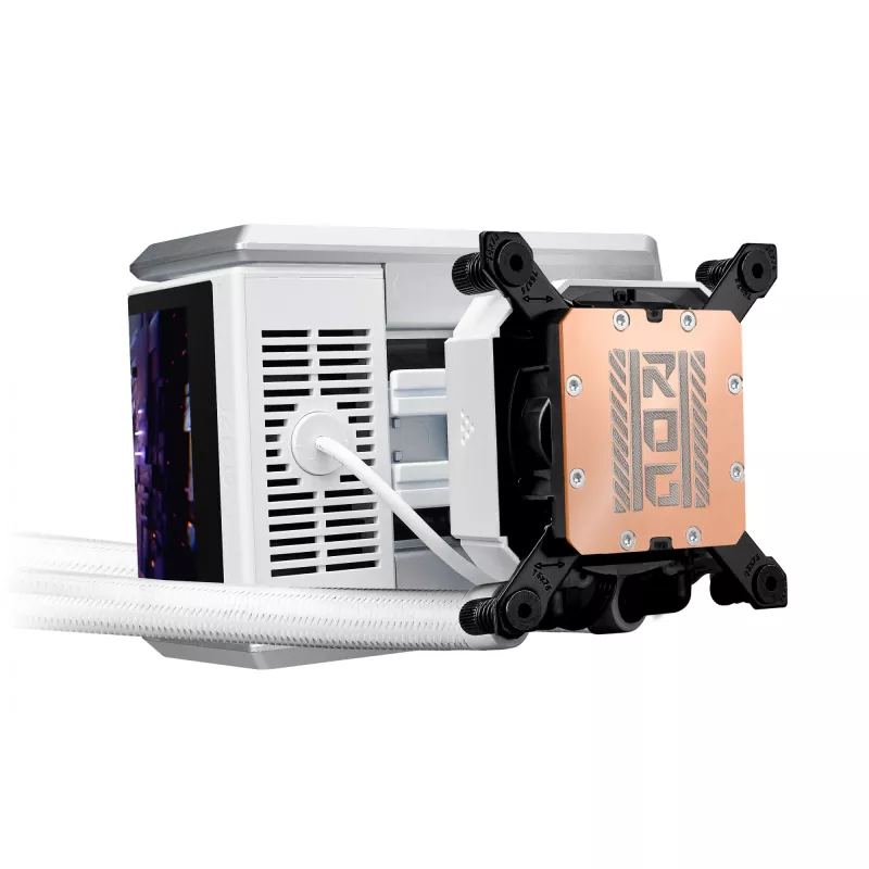 All-in-One-Flüssigkeitskühler ASUS ROG RYUO IV 360 ARGB WHT – 360-mm-Radiator, 120-mm-Lüfter, Weiß