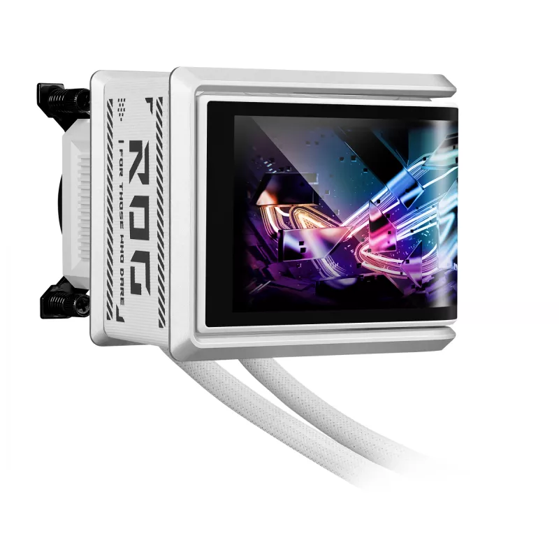 All-in-One-Flüssigkeitskühler ASUS ROG RYUO IV 360 ARGB WHT – 360-mm-Radiator, 120-mm-Lüfter, Weiß