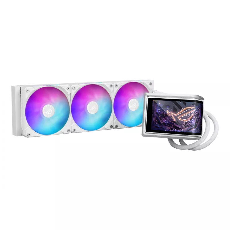 All-in-One-Flüssigkeitskühler ASUS ROG RYUO IV 360 ARGB WHT – 360-mm-Radiator, 120-mm-Lüfter, Weiß