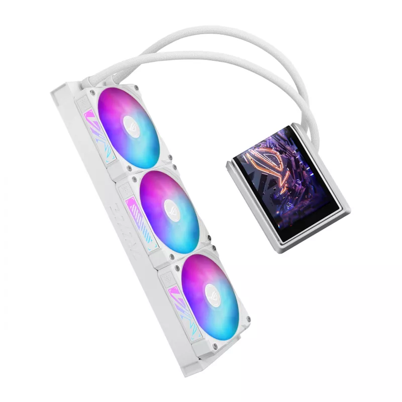 All-in-One-Flüssigkeitskühler ASUS ROG RYUO IV 360 ARGB WHT – 360-mm-Radiator, 120-mm-Lüfter, Weiß
