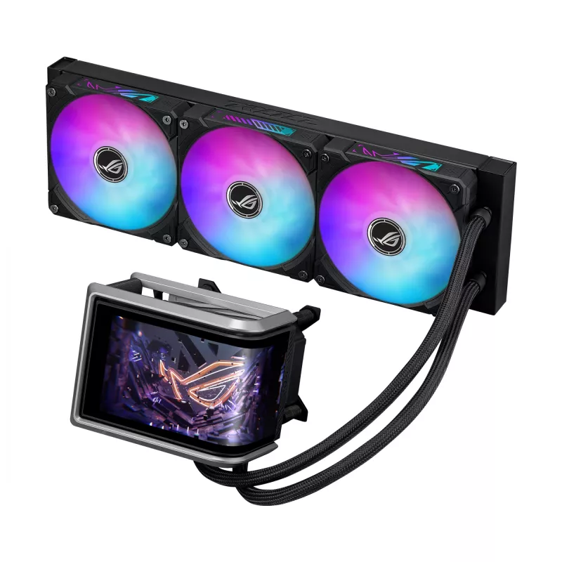 All-in-One-Flüssigkeitskühler ASUS ROG RYUO IV 360 ARGB — 360-mm-Radiator, 120-mm-Lüfter, Schwarz