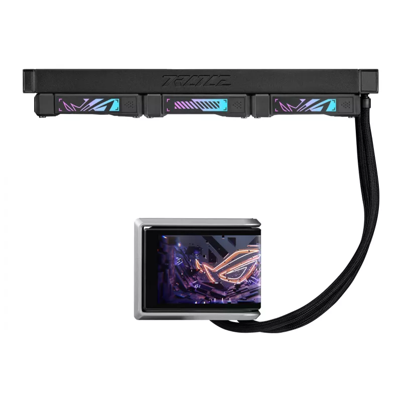 All-in-One-Flüssigkeitskühler ASUS ROG RYUO IV 360 ARGB — 360-mm-Radiator, 120-mm-Lüfter, Schwarz