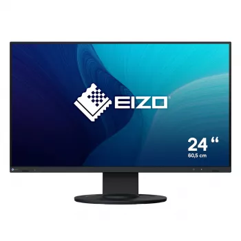 Computermonitor EIZO FlexScan EV2400R-BK 23,8 Zoll (60,5 cm) Full HD 1920x1080 IPS LCD, 5 ms, USB-Hub, Lautsprecher, VESA, höhenverstellbar, schwarz