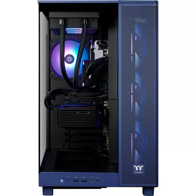 Desktop-Gaming-PC THERMALTAKE FTW V380XL 9070XT lila/transparent mit Windows 11 Pro