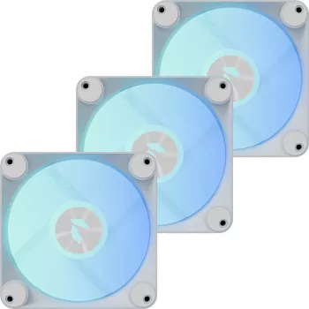 APNX FP1-R 120 mm Gehäuselüfter 3er-Pack umgekehrter Luftstrom, weiß