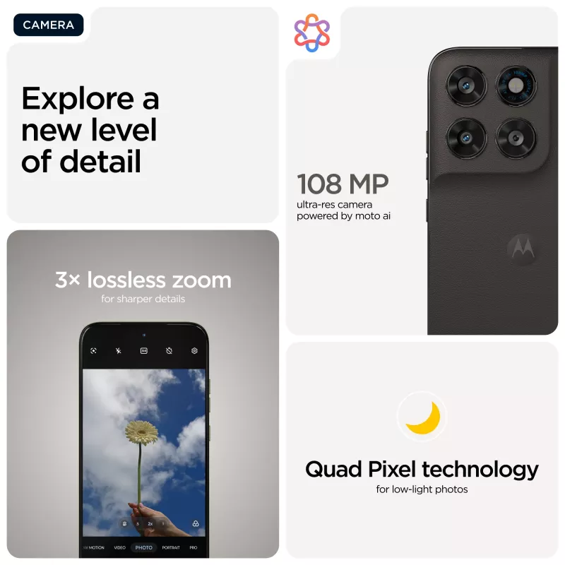 Motorola moto g77 17.3 cm (6.8 Zoll) Hybrid Dual SIM Android 16.0 5G USB Typ-C 8 GB 256 GB 5200 mAh Schwarz