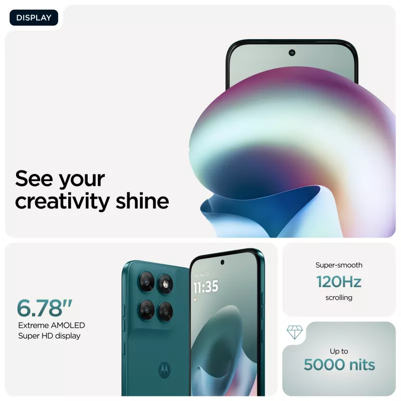 Motorola moto g77 17,3 cm (6,8 Zoll) Hybrid Dual SIM Android 16.0 5G USB Type-C 8 GB 256 GB 5200 mAh Grün