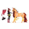 Unicorn Academy, Valentina & Cinder Power of Friendship Set, Ostergeschenkidee, Puppen & Einhornspielzeug, inklusive durchscheinendem Sattel & 2 Kraftzubehörteilen