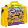 Kinetic Sand, Baufahrzeug-Faltspielkasten mit 907 g Spielsand und Spielzeug-LKW, Aufbewahrungsbox, sensorisches Spielzeug, Weihnachtsgeschenke für Kinder ab 3 Jahren