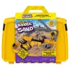 Kinetic Sand, Baufahrzeug-Faltspielkasten mit 907 g Spielsand und Spielzeug-LKW, Aufbewahrungsbox, sensorisches Spielzeug, Weihnachtsgeschenke für Kinder ab 3 Jahren