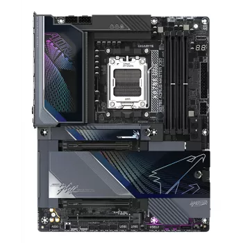 GIGABYTE X870E AORUS MASTER X3D Motherboard - Unterstützt AMD Ryzen 9000 CPUs, 18+2+2 Phasen Digital VRM, bis zu 9000Hz DDR5 (OC), 2xPCIe 5.0 + 3xPCIe 4.0, Wi-Fi 7, 10GbE LAN, USB 4