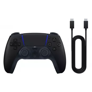 Gamepad Sony DualSense Schwarz — Bluetooth/USB, PS5 & PC, USB-C, Eingebaute Li‑Ionen-Batterie
