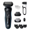 Foliierrasierer BRAUN Series 5 52-B1650S – 3-fach Klinge, Li-Ion Akku, Nass- & Trockenrasur, Trimmer, Blau