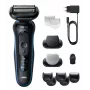 Foliierrasierer BRAUN Series 5 52-B1650S – 3-fach Klinge, Li-Ion Akku, Nass- & Trockenrasur, Trimmer, Blau