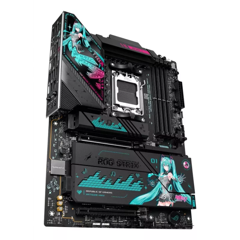 Motherboard ASUS ROG STRIX X870E-H GAMING MIKU WIFI7 ATX für AM5-Sockel, DDR5-Unterstützung