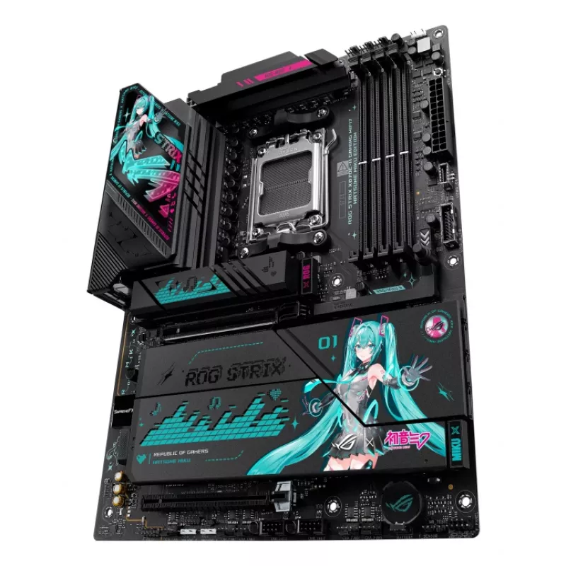 Motherboard ASUS ROG STRIX X870E-H GAMING MIKU WIFI7 ATX für AM5-Sockel, DDR5-Unterstützung