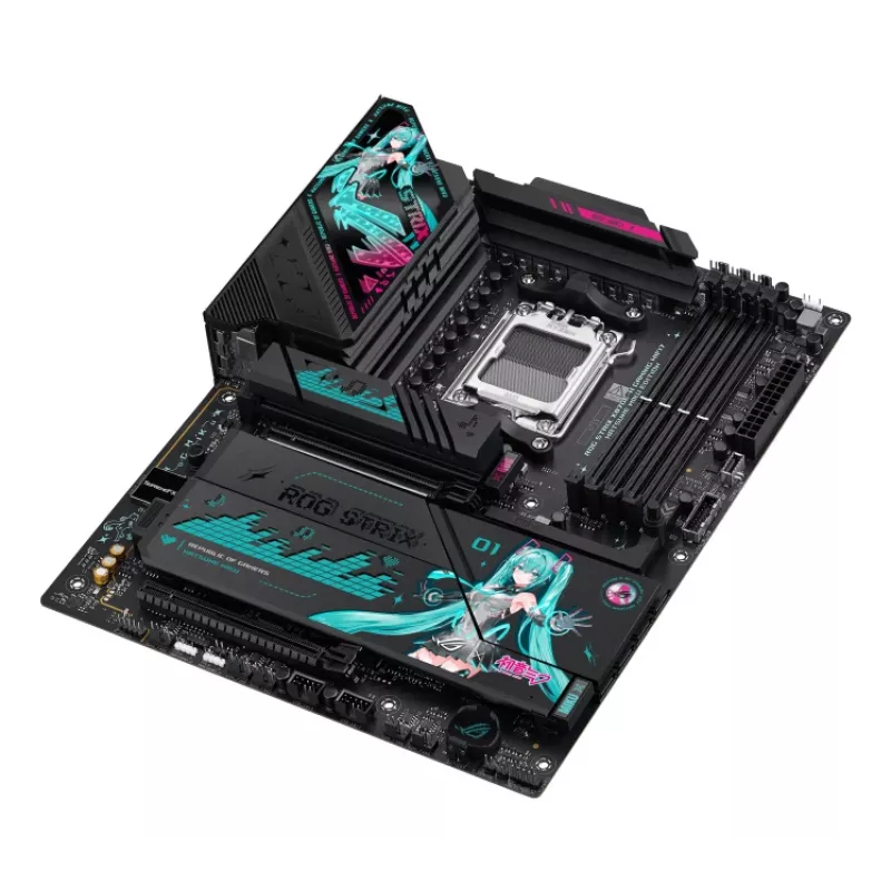 Motherboard ASUS ROG STRIX X870E-H GAMING MIKU WIFI7 ATX für AM5-Sockel, DDR5-Unterstützung