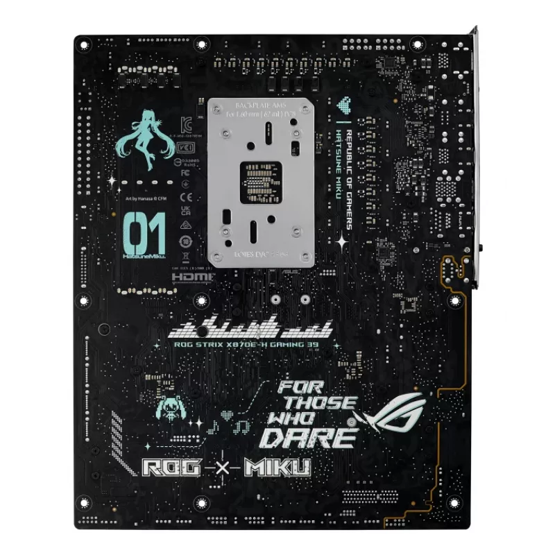 Motherboard ASUS ROG STRIX X870E-H GAMING MIKU WIFI7 ATX für AM5-Sockel, DDR5-Unterstützung