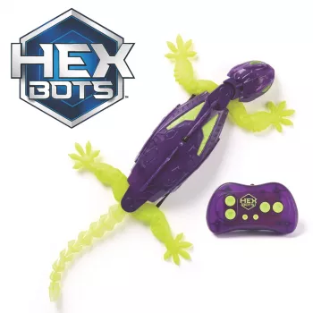 HEX BOTS Glow-in-the-Dark Gecko, Wiederaufladbarer ferngesteuerter Roboter für Kinder, klettert Wände hoch für Streichspielzeug & Spiele, RC-Roboter für Jungen & Mädchen ab 4 Jahren