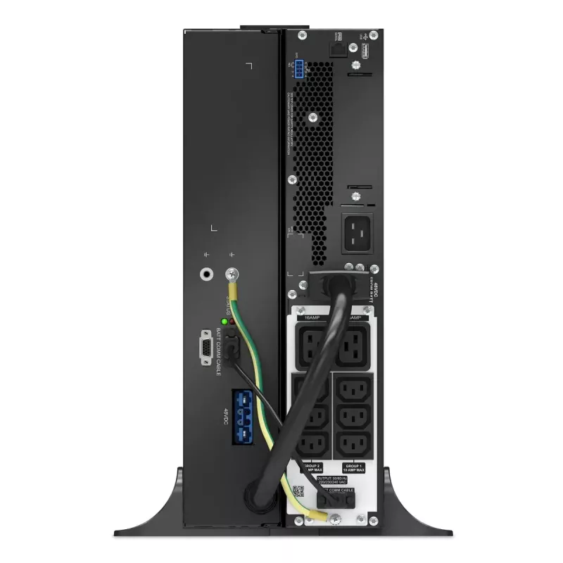 APC Smart-UPS On-Line, 3kVA, Lithium-Ionen, Rackmount 4U, 230V, 6x C13+2x C19 IEC-Buchsen, SmartSlot, erweiterte lange Laufzeit, Schienenkit enthalten