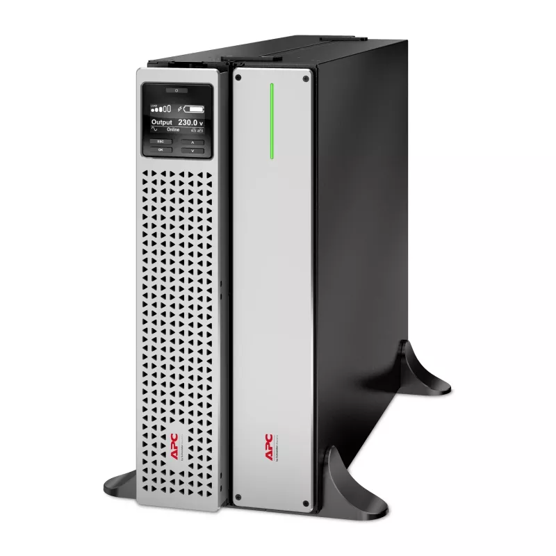 APC Smart-UPS On-Line, 2200 VA, Lithium-Ionen, Rackmontage 4U, 230 V, 6x C13 + 2x C19 IEC-Ausgänge, Netzwerkkarte, verlängerte Überbrückungszeit, Railsatz inklusive