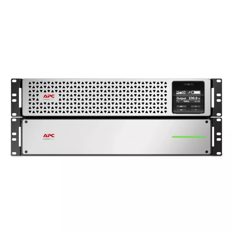 APC Smart-UPS On-Line, 2200 VA, Lithium-Ionen, Rackmontage 4U, 230 V, 6x C13 + 2x C19 IEC-Ausgänge, Netzwerkkarte, verlängerte Überbrückungszeit, Railsatz inklusive