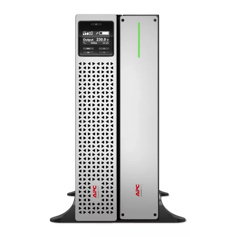 APC Smart-UPS On-Line, 2200 VA, Lithium-Ionen, Rackmontage 4U, 230 V, 6x C13 + 2x C19 IEC-Ausgänge, Netzwerkkarte, verlängerte Überbrückungszeit, Railsatz inklusive