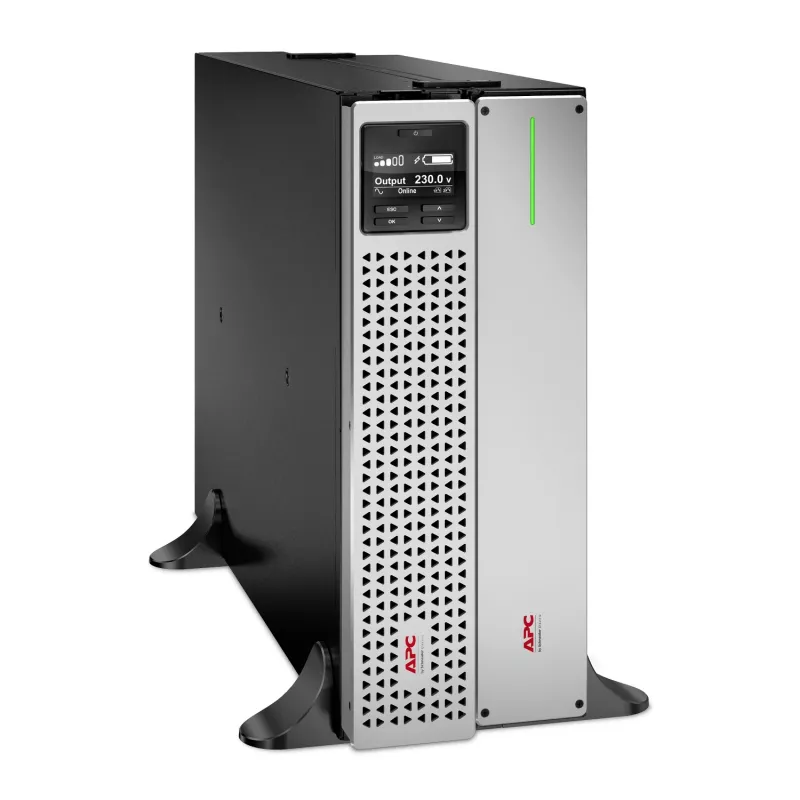 APC Smart-UPS On-Line, 2200 VA, Lithium-Ionen, Rackmontage 4U, 230 V, 6x C13 + 2x C19 IEC-Ausgänge, Netzwerkkarte, verlängerte Überbrückungszeit, Railsatz inklusive