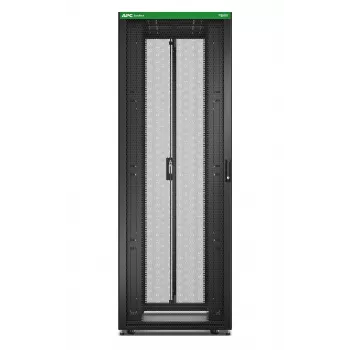 Freistehendes Serverrack APC Easy Rack 48U (schwarz) mit Dach, Rollen, Füßen, 4 Halterungen, Seitenwänden — 2258H x 800B x 1200T mm