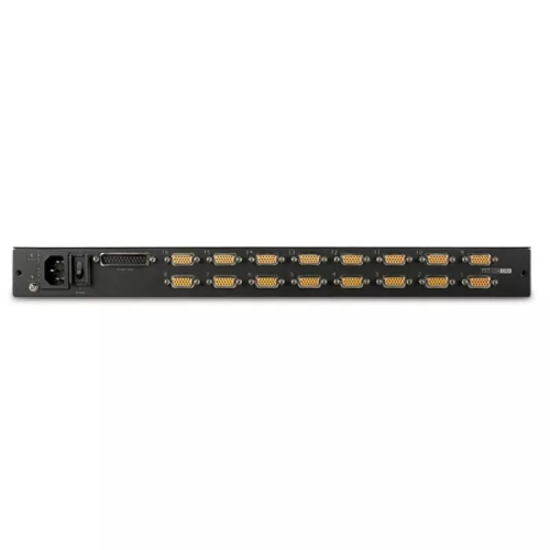 APC 17 Zoll Rack-LCD-Konsole mit integriertem analogen 16-Port-KVM-Switch