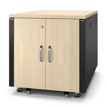 APC NetShelter Schallgedämpft, 12U, Server-Rack-Gehäuse, Ahorn