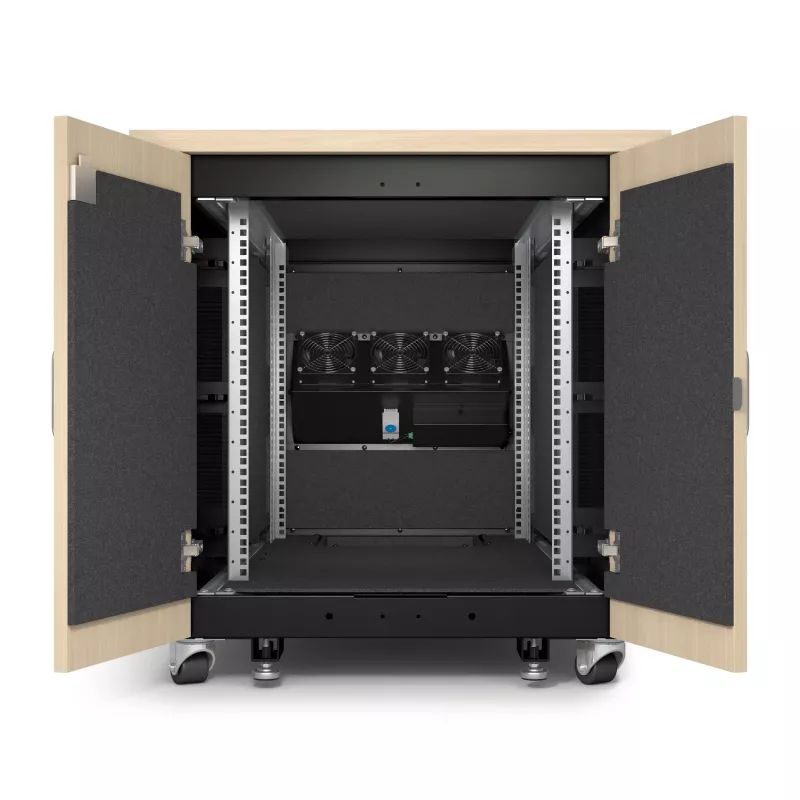 APC NetShelter Schallgedämpft, 12U, Server-Rack-Gehäuse, Ahorn