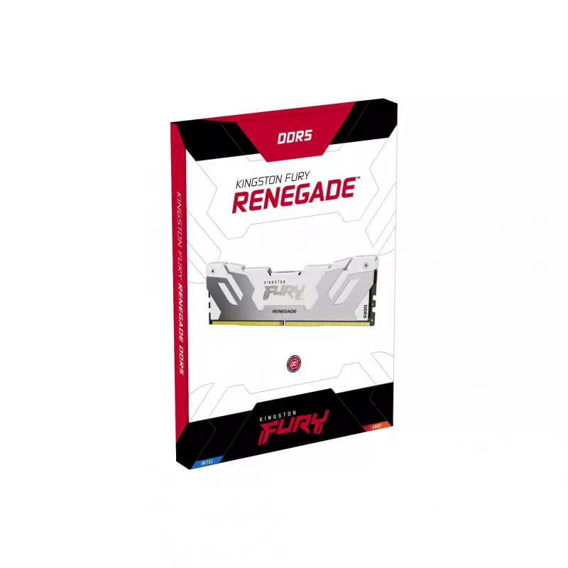 Desktop DDR5 32GB 6400MT/s CL32 288-pin DIMM Kingston FURY Renegade RGB Weiß 1,4V