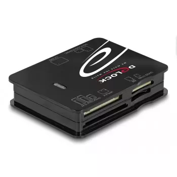 Kartenleser DeLOCK 91007 USB 2.0 Schwarz CF MMC MS MicroSD xD