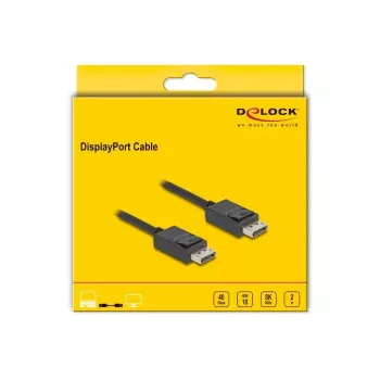 DisplayPort-Kabel DeLOCK 80493 8K 60 Hz 40 Gbit/s 2 m